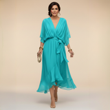 Serena™ | V-loot jurk met etherische elegantie