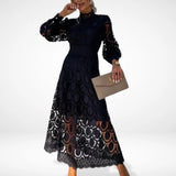 Via | Lange jurk met elegante kant