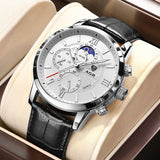 Premium Leren Quartz Horloge