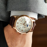 Premium Leren Quartz Horloge