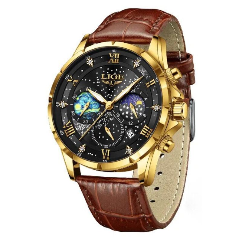 Verfijnde Maanfase Horloge