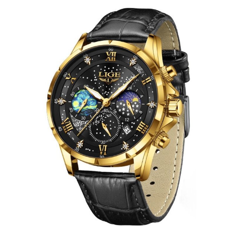 Verfijnde Maanfase Horloge