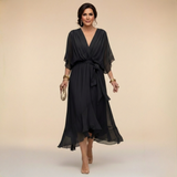 Serena™ | V-loot jurk met etherische elegantie
