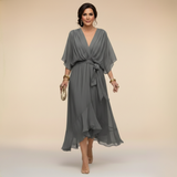 Serena™ | V-loot jurk met etherische elegantie