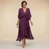 Serena™ | V-loot jurk met etherische elegantie