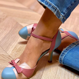 Bellarosa | Kleurrijke sandalen met knopen en bandjes, met ronde neus
