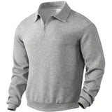 James™ - Vintage Geometrisch Ontwerp Sweater Met Rits
