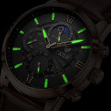 Premium Leren Quartz Horloge