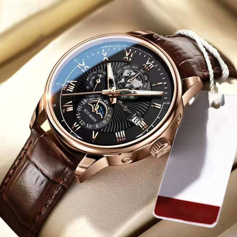 Stijlvolle Luxe Licht Kwarts Horloge