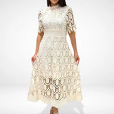 Via | Lange jurk met elegante kant