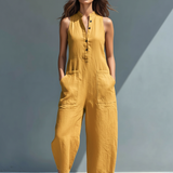 Mouwloze Linnen Dungaree