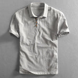 Genji - Heren Korte Mouwen Shirt in Japanse Stijl