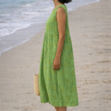 Sara | Midi jurk met print