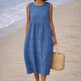 Sara | Midi jurk met print