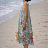 Cara | Midi-jurk met wilde bloemen
