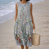 Cara | Midi-jurk met wilde bloemen