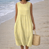 Sara | Midi jurk met print