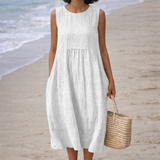 Sara | Midi jurk met print