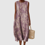 Mia | Bloemen Midi Jurk