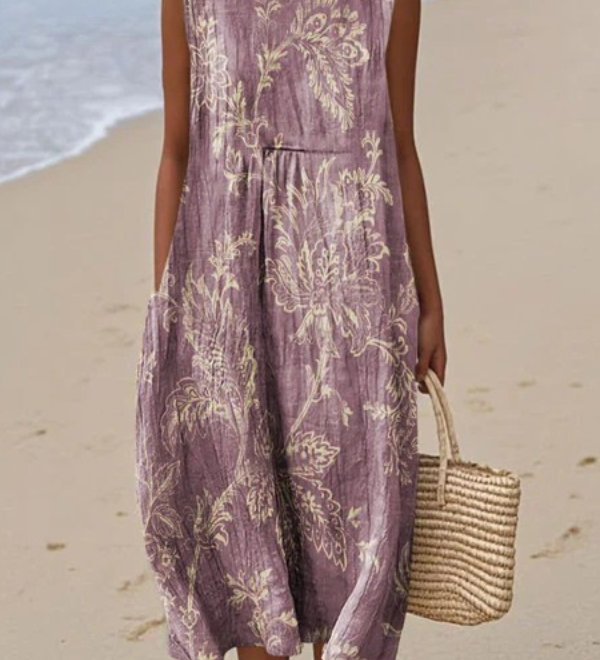 Mia | Bloemen Midi Jurk
