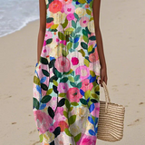 Ava | Bloemen Midi Jurk
