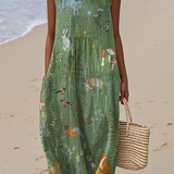 Hoop | Woodland Midi Jurk