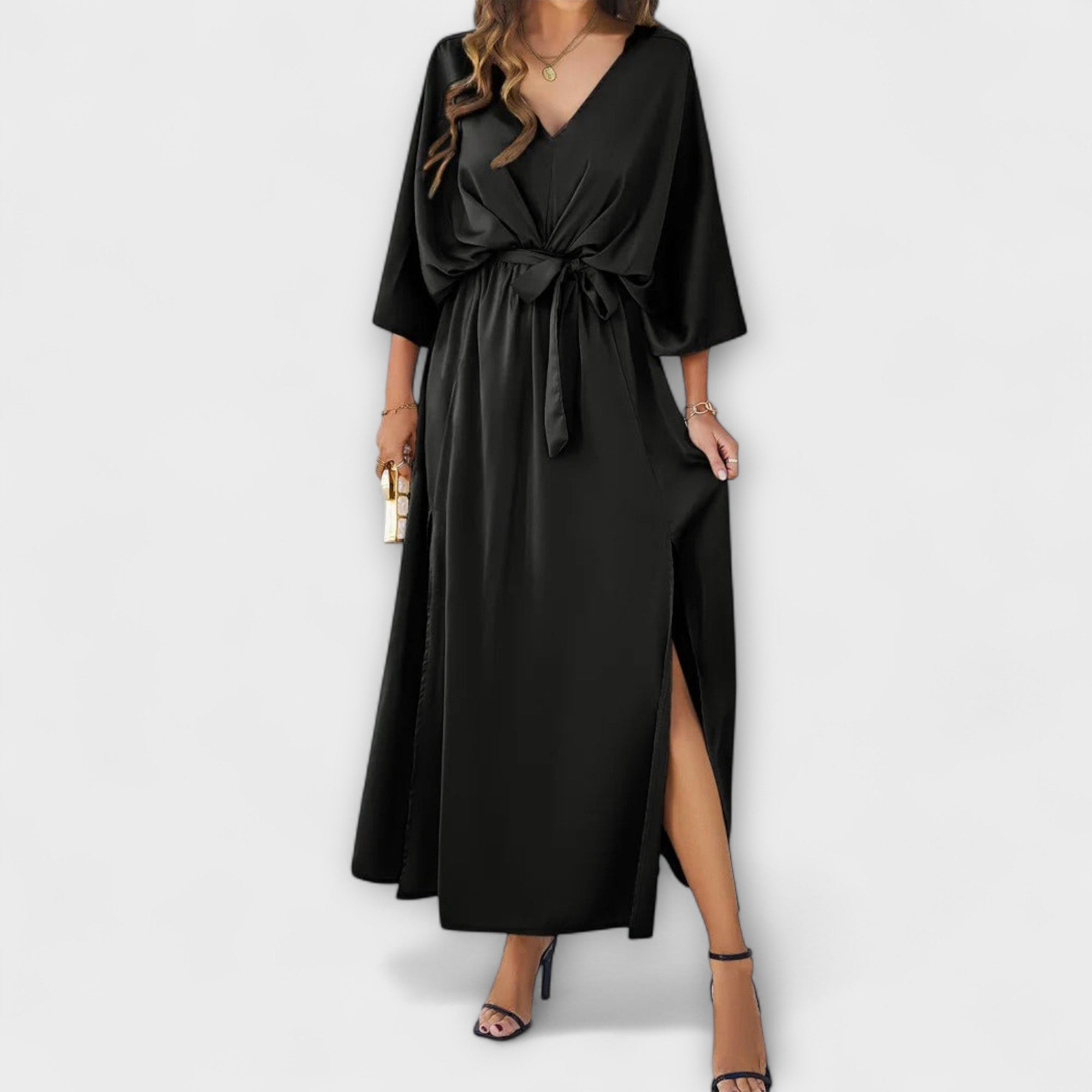 Sabrina - Maxi jurk met V-hals