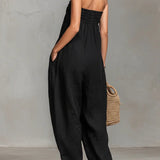 Nina™ | Elegante jumpsuit zonder schouderbanden