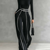 Vera™ | Elegante set met contrasterend detail