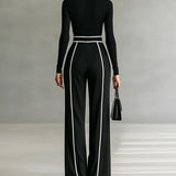 Vera™ | Elegante set met contrasterend detail