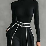 Vera™ | Elegante set met contrasterend detail