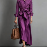 Marise™ | Elegante Maxi Jurk met Strikdetail
