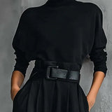Lisa™ | 2-delig zwart set met riem
