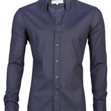 Desmond | Heren Fitted Zip-Up Shirt