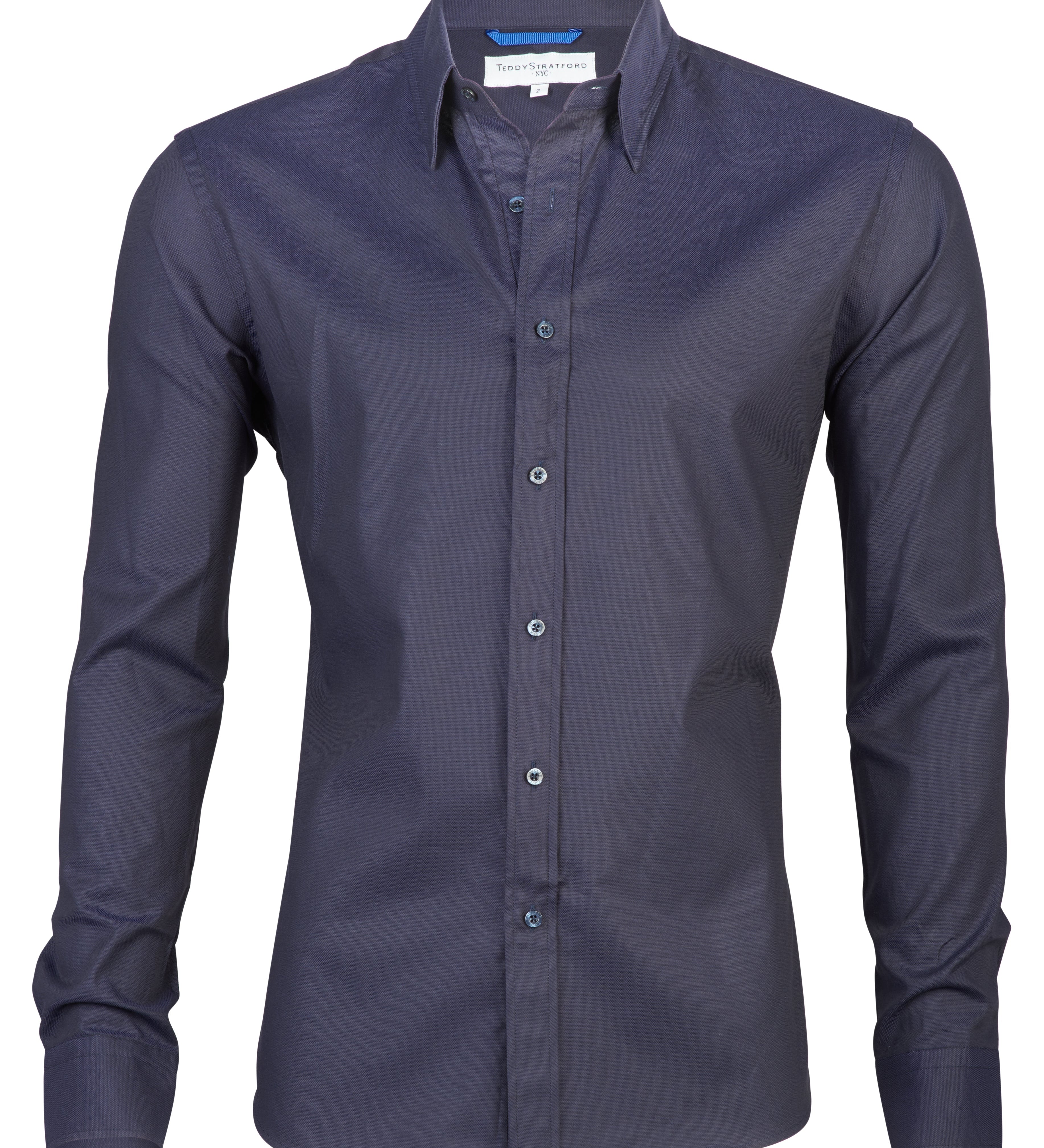 Desmond | Heren Fitted Zip-Up Shirt