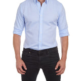 Desmond | Heren Fitted Zip-Up Shirt
