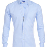 Desmond | Heren Fitted Zip-Up Shirt