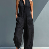Mouwloze Linnen Dungaree