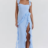 Cia | Jurk met ruffles en charme
