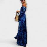 Junípero - Maxi Jurk met Ontblote Schouders voor Vakanties