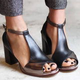 Nadaria | Peep-toe hakken in zwart patchwork