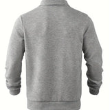 James™ - Vintage Geometrisch Ontwerp Sweater Met Rits
