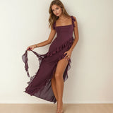 Cia | Jurk met ruffles en charme