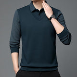 Julian™ - Elegante Gestreepte Kraag Twee Delige Shirt